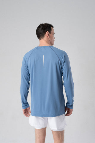 Alyth Active Alive Unleashed Long Sleeve in Cream - Women's Workout Long Sleeve Top Back View