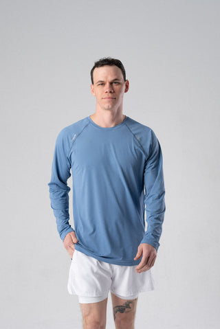 Alyth Active Alive Unleashed Long Sleeve in Cream - Women's Workout Long Sleeve Top Front View