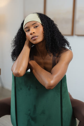 Alyth Active Alyth Headband in Serene Sage - Women's Athletic Activewear Back View
