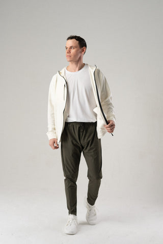 Alyth Active Grit V2 Pant in Stone - Women's Running Pants Side View