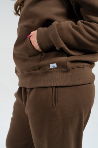 Alyth Active Impactful Hoodie in Black - Women's Lounge Hoodie Front View