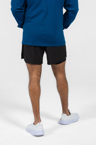 Alyth Active Worthy Liner Shorts in Black - Women's Workout Shorts Front View