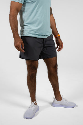 Alyth Active Worthy Liner Shorts in Mahogany - Women's Workout Shorts Side View
